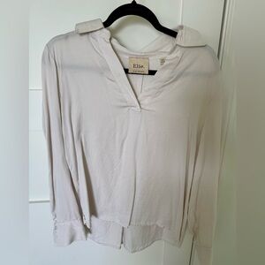 Elie Tahari Soft Cream Blouse